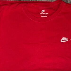 Nike Bold Red Tee with White Logo